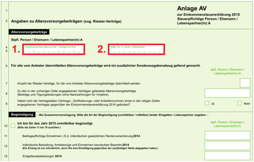 Anlage AV