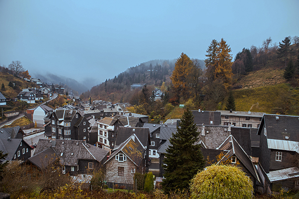 Lauscha Blick auf Lauscha