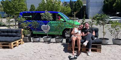 Auszubildende nach getaner Arbeit