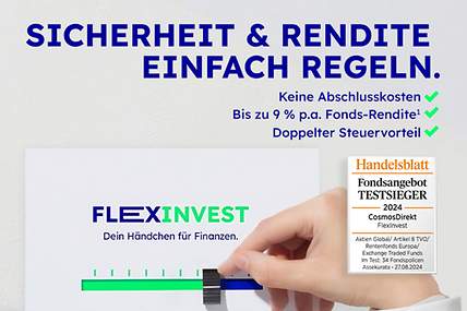 Die All-ln-One Vorsorge für Deinen Vermögensaufbau.