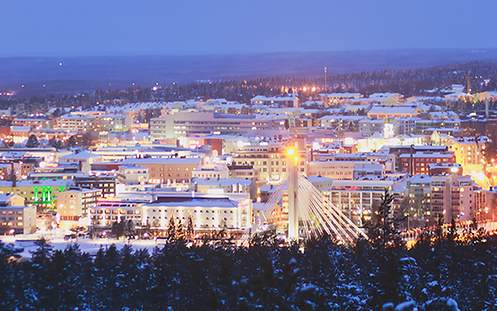 Rovaniemi Blick auf Rovaniemi
