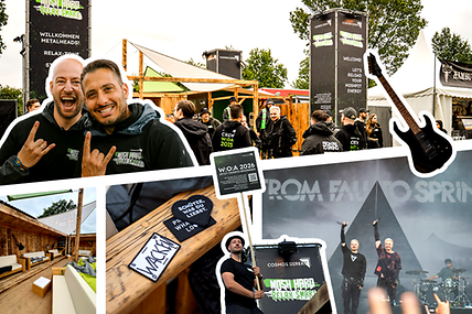 Bild Collage zu unserem ersten Metal-Abenteuer beim Wacken Open Air 2025